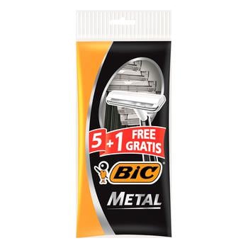 Бритва BIC Metal мужская 5+1шт