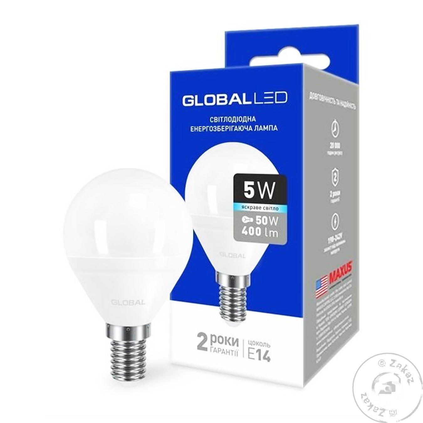 

Лампа светодиодная Global 5W Е14