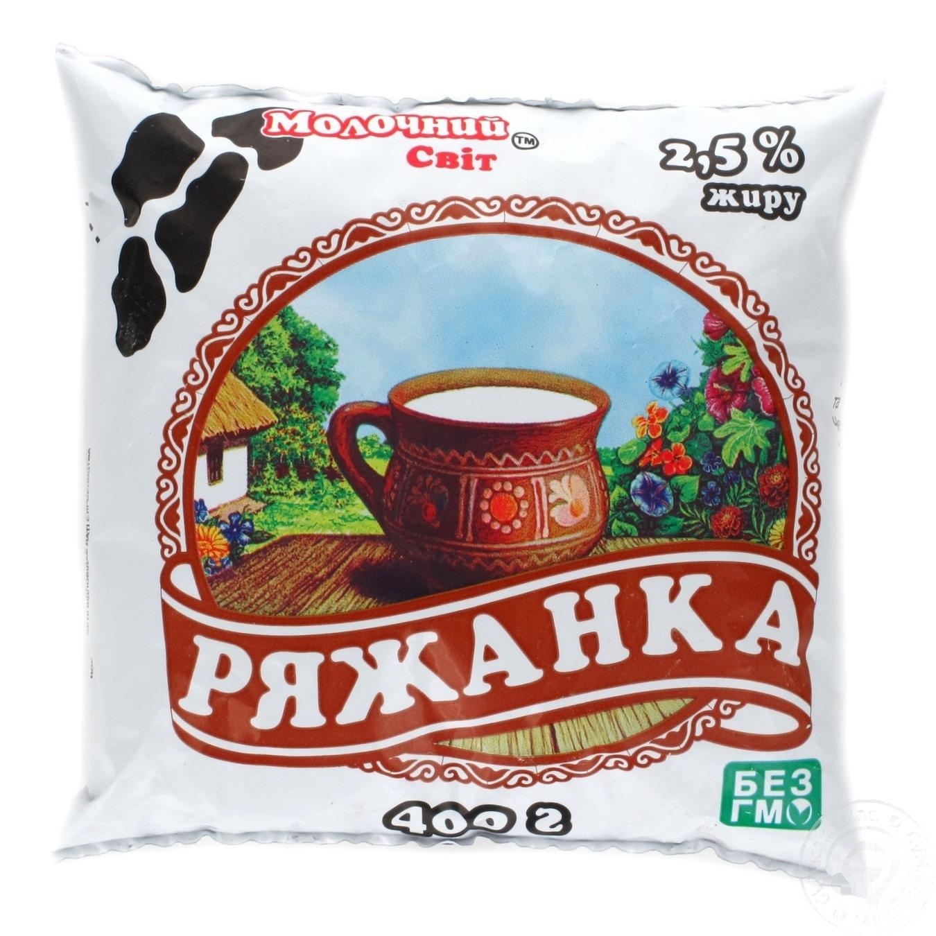 

Ряженка Молочный Мир 2.5% 400г
