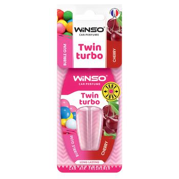 Освежитель воздуха Winso Twin Turbo Bubble Gum&Cherry - купить, цены на Таврия В - фото 1