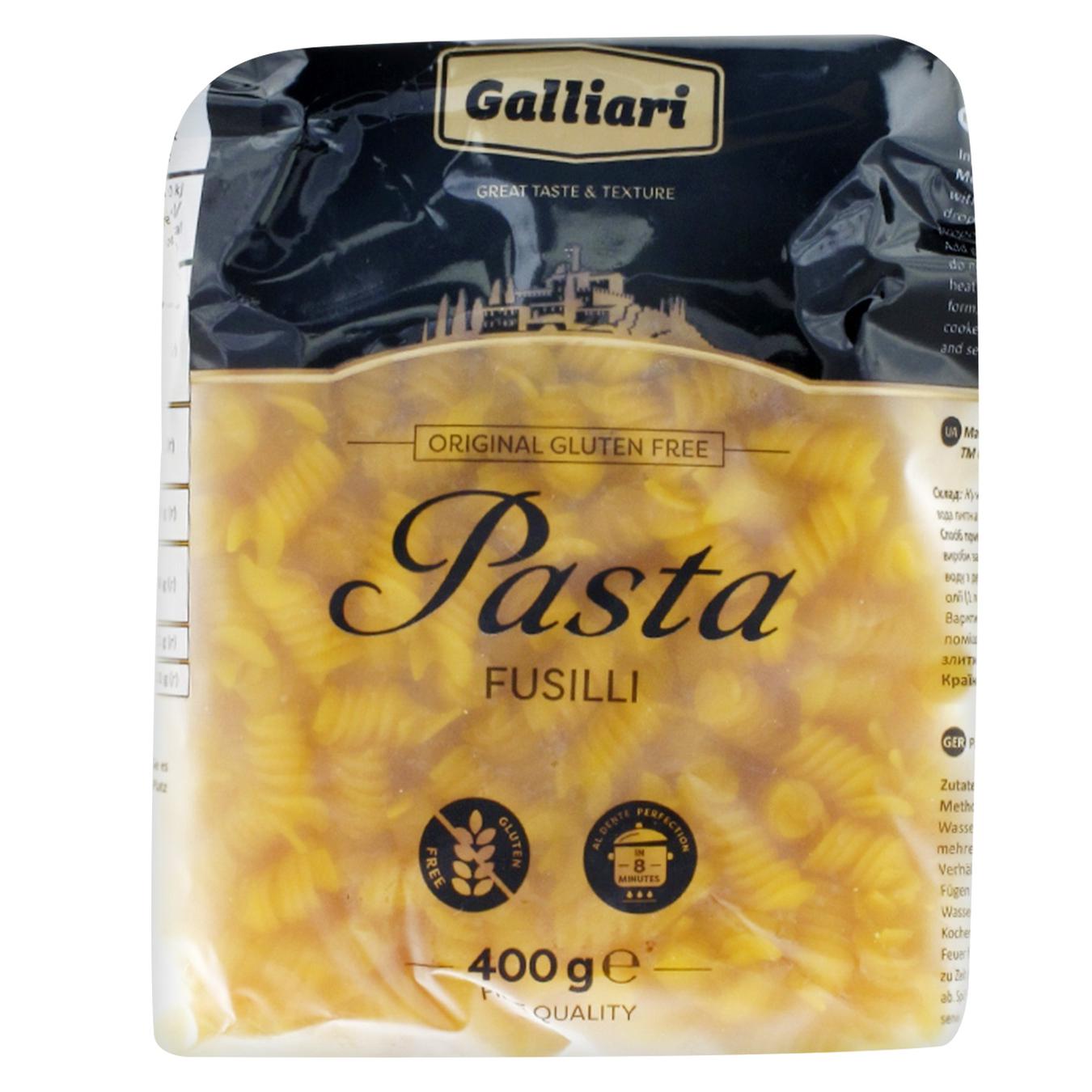 

Макароны Galliari Фузилли без глютена 400г