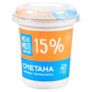 Miskmolzavod №1 Sour cream 15% 300g - buy, prices for Tavria V - photo 1