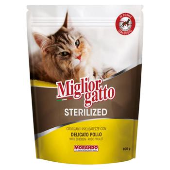 Migliorgatto Dry Food with Chicken for Sterilized Cats 800g