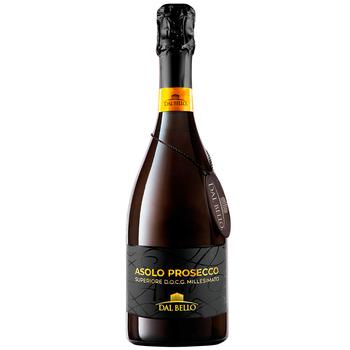 Вино ігристе Dal Bello Asolo Prosecco Superiore Millesimato біле сухе 11% 0,75л - купити, ціни на WINETIME - фото 1