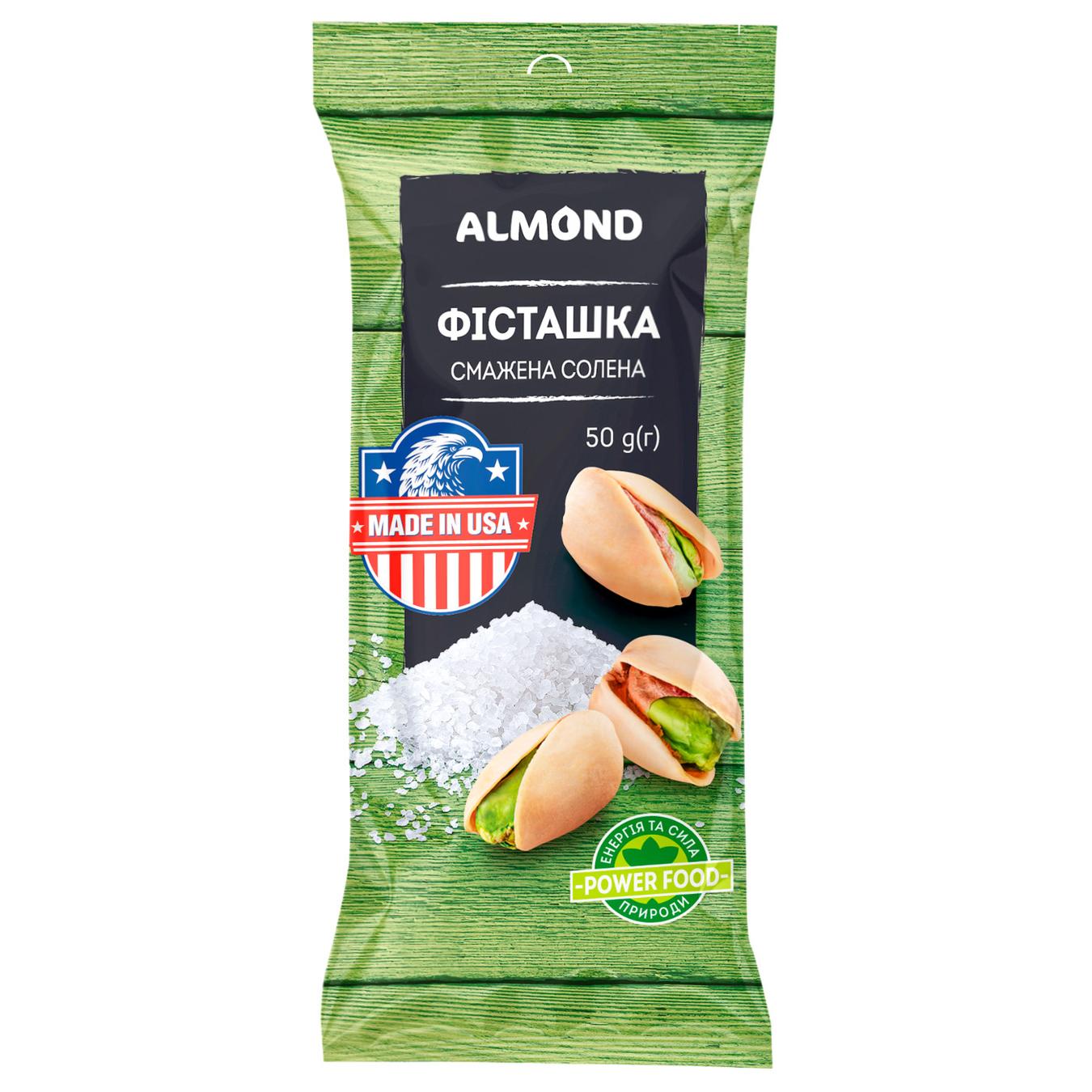 

Фисташка Almond в шелухе жареная соленая 50г
