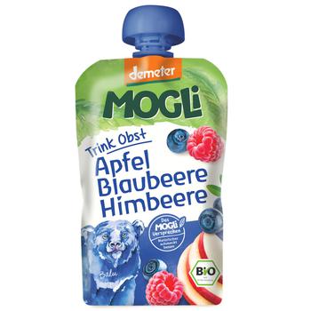 Mogli Organic Fruit Puree with Apple Blueberry Raspberry 100g - buy, prices for - photo 1