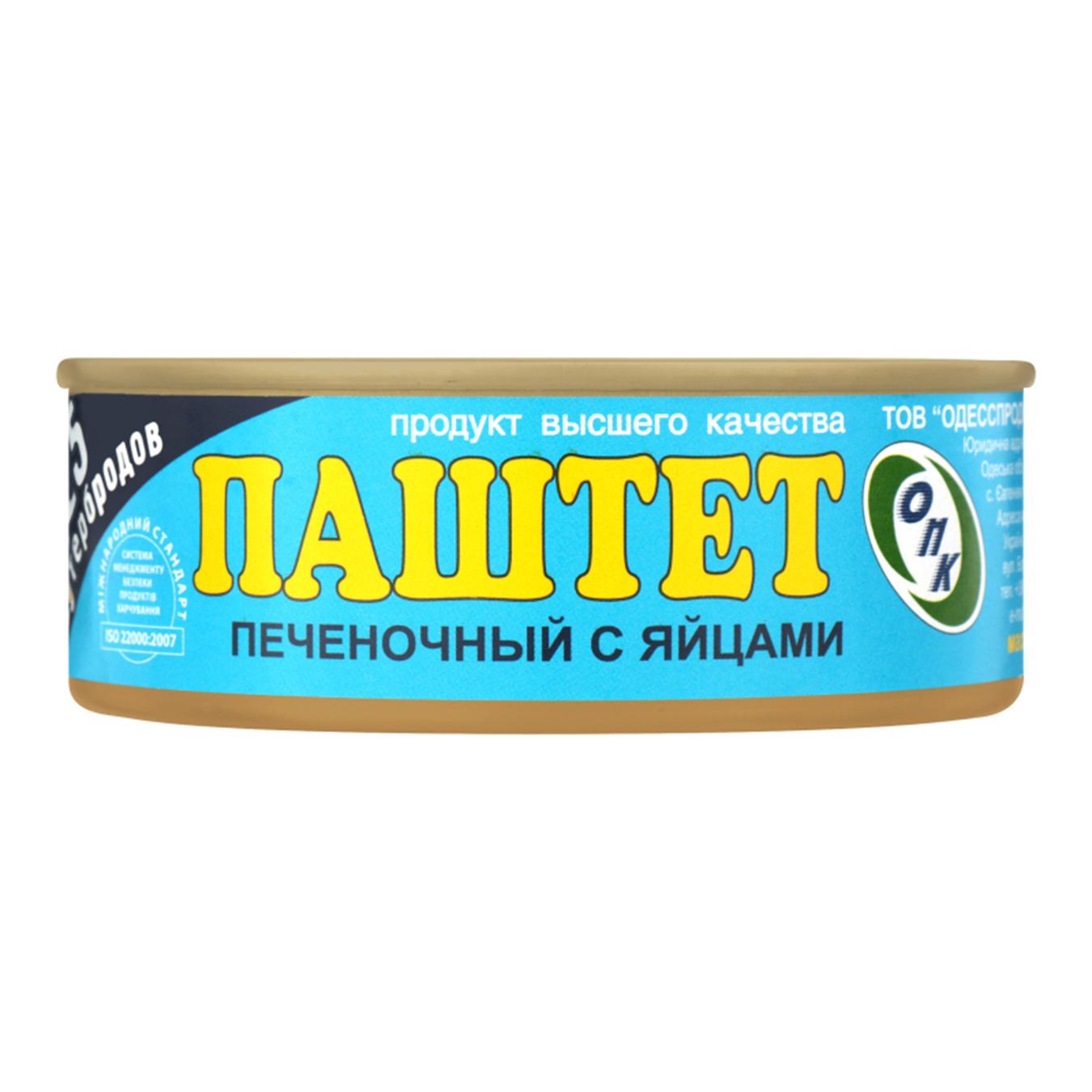 

Паштет ОПК печеночный с яйцами 240г