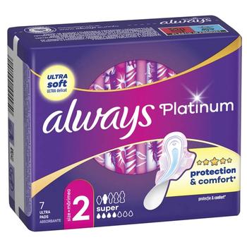 Прокладки гігієнічні Always Platinum Ultra Super 7шт