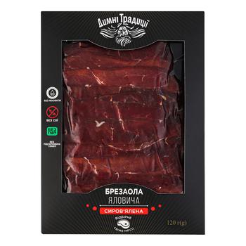 Dymni Tradytsiyi Raw Smoked Sliced Beef Brezaola 120g - buy, prices for WINETIME - photo 2