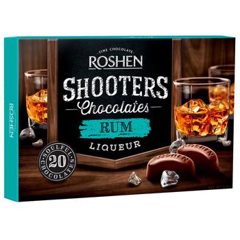 Roshen Shooters Chocolate Candies with Rum Liqueur 150g - buy, prices for Tavria V - photo 1