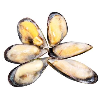 Boiled-Frozen New Zealand Whole Mussels 1/2 mussels - buy, prices for Vostorg - photo 1
