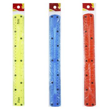 Silicone Ruler Flexible mix 30cm - buy, prices for MegaMarket - photo 1