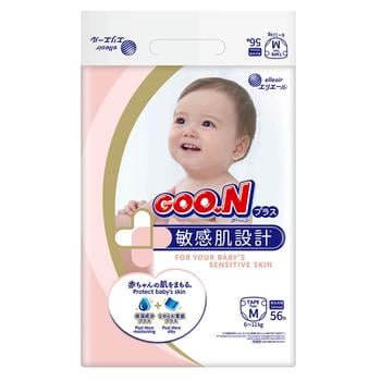 Подгузники Goo.N Plus М 6-11кг 56шт