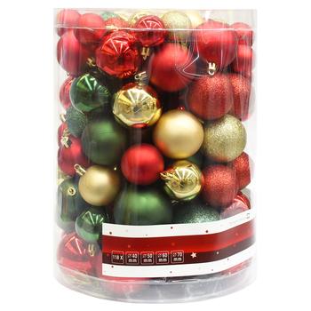 Tarrington House Set of Christmas Balls 118pcs in stock - buy, prices for METRO - photo 1