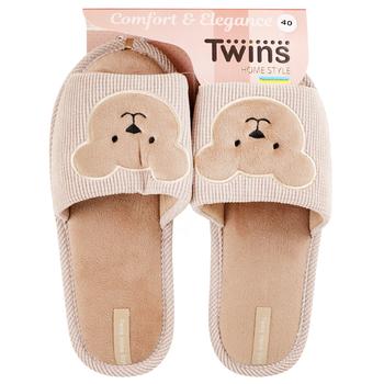 Twins Embroidery/Applique Women's House Slippers s.36-40 - buy, prices for NOVUS - photo 1