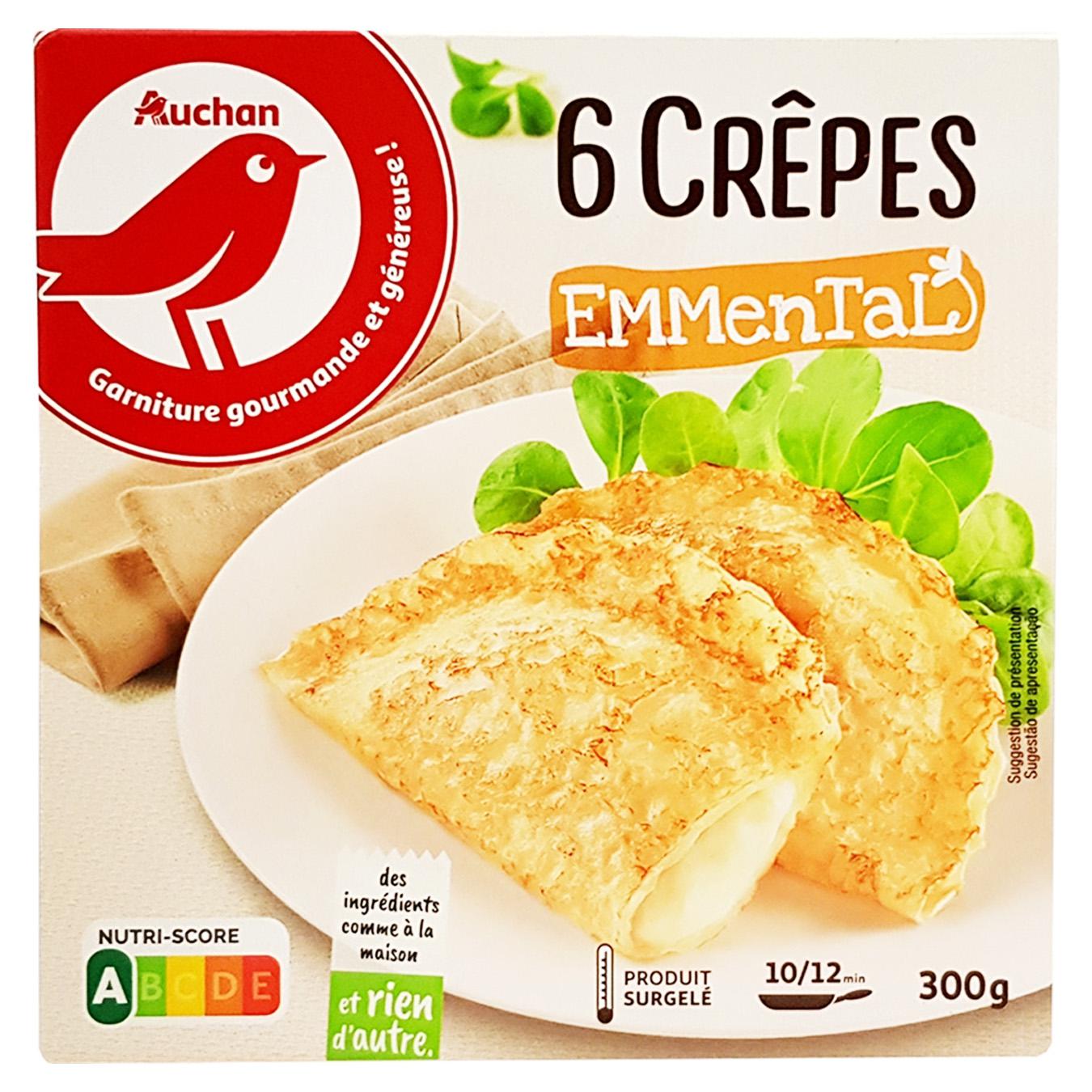 

Блинчики Ашан с сыром Эмменталь 300г