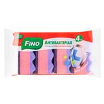 Губки кухонні Мелочи Жизни Fino Антибактеріал 4шт
