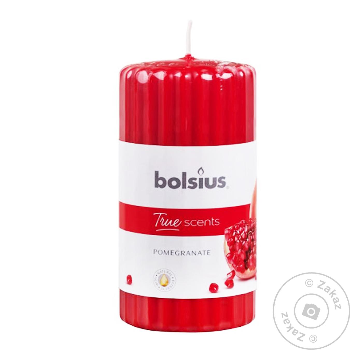 

Свіча Bolsius ребриста 120/58 1 шт. True Scents Гранат, арт. 101925266715