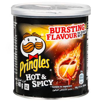 Pringles Hot&Spicy Potato Chips 40g - buy, prices for ULTRAMARKET - photo 1