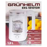 Grunhelm White Electric Kettle 1.8l 1500W
