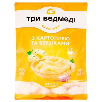 Try Vedmedi Varenyky with Potatoes 800g - buy, prices for COSMOS - photo 1