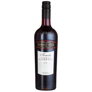 Badgers Creek Shiraz Cabernet Dry Red Wine 0.75l - buy, prices for COSMOS - photo 1