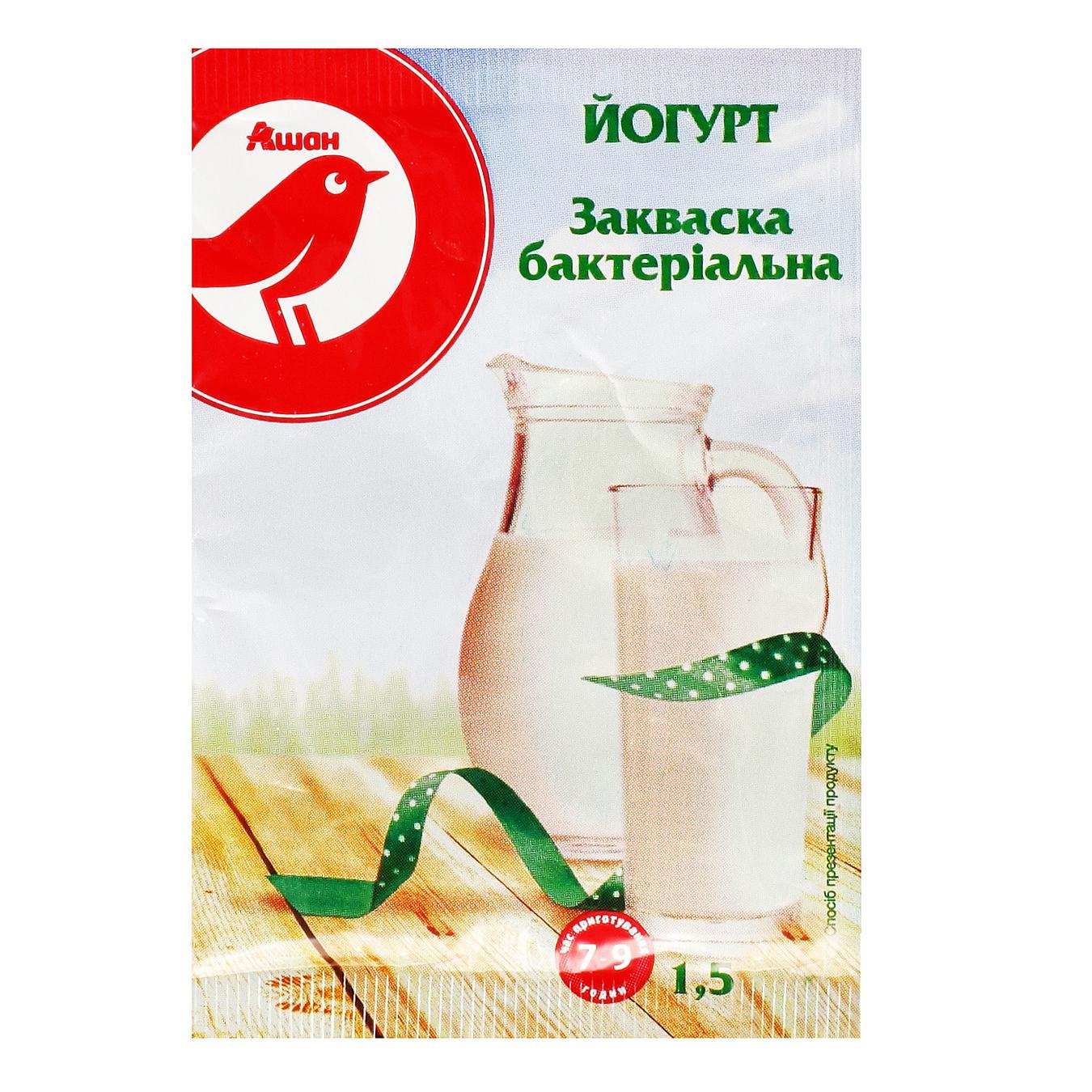 

Закваска бактериальная Ашан Йогурт 1.5г