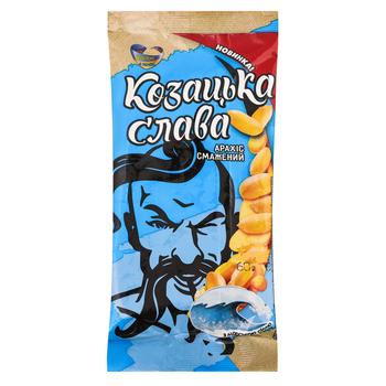 Kozatska Slava Roasted Peanuts with Sea Salt 60g - buy, prices for NOVUS - photo 1