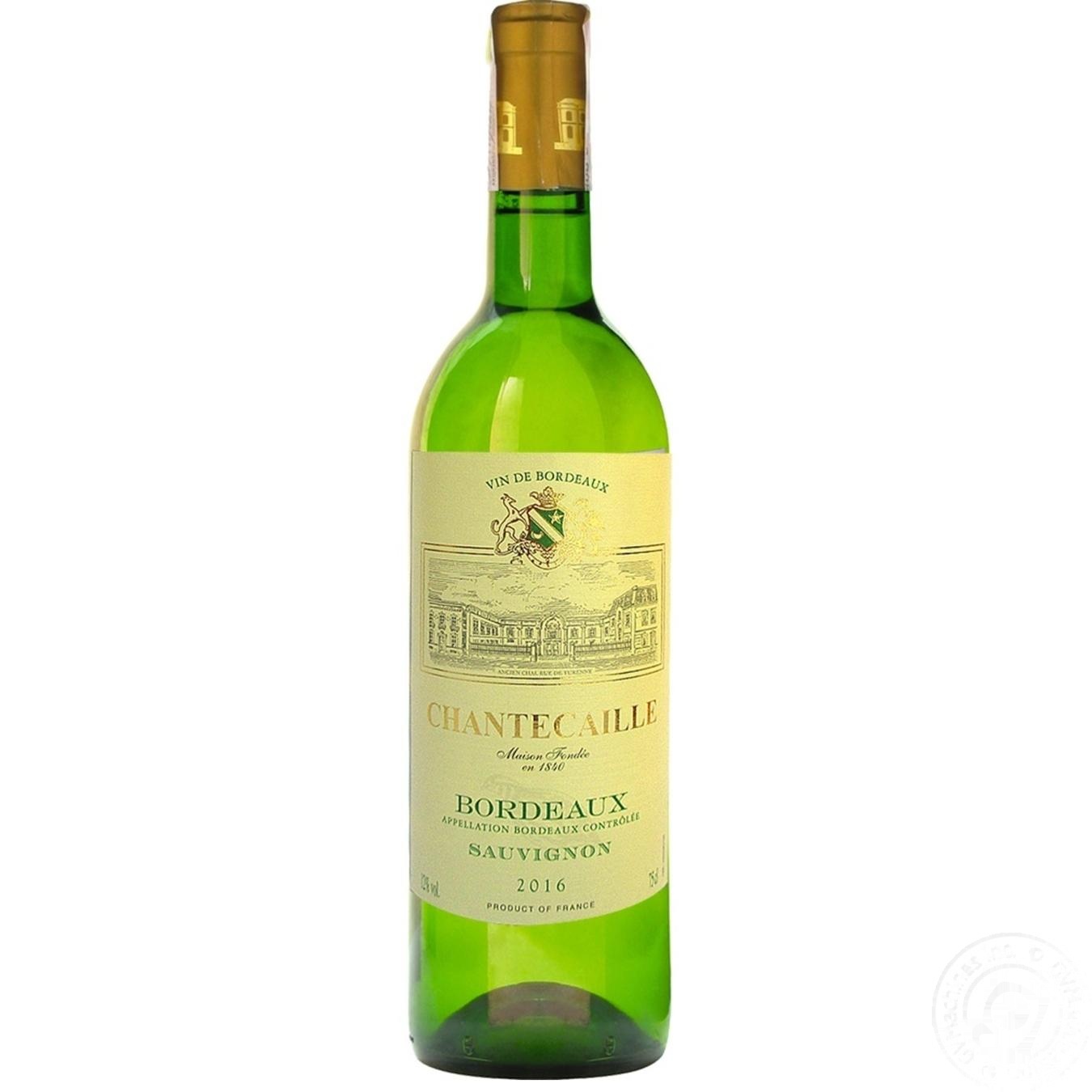 

Вино Chantecaille Bordeaux Sauvignon белое сухое 11,5% 0,75л