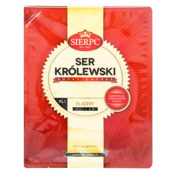 Сир Sierpc Королівський твердий порційний 45% 150г - купити, ціни на Auchan - фото 1