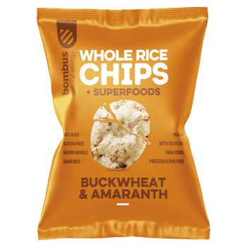 Чипсы Bombus цельнозерновые с гречкой и амарантом 60г - купить, цены на КОСМОС - фото 1