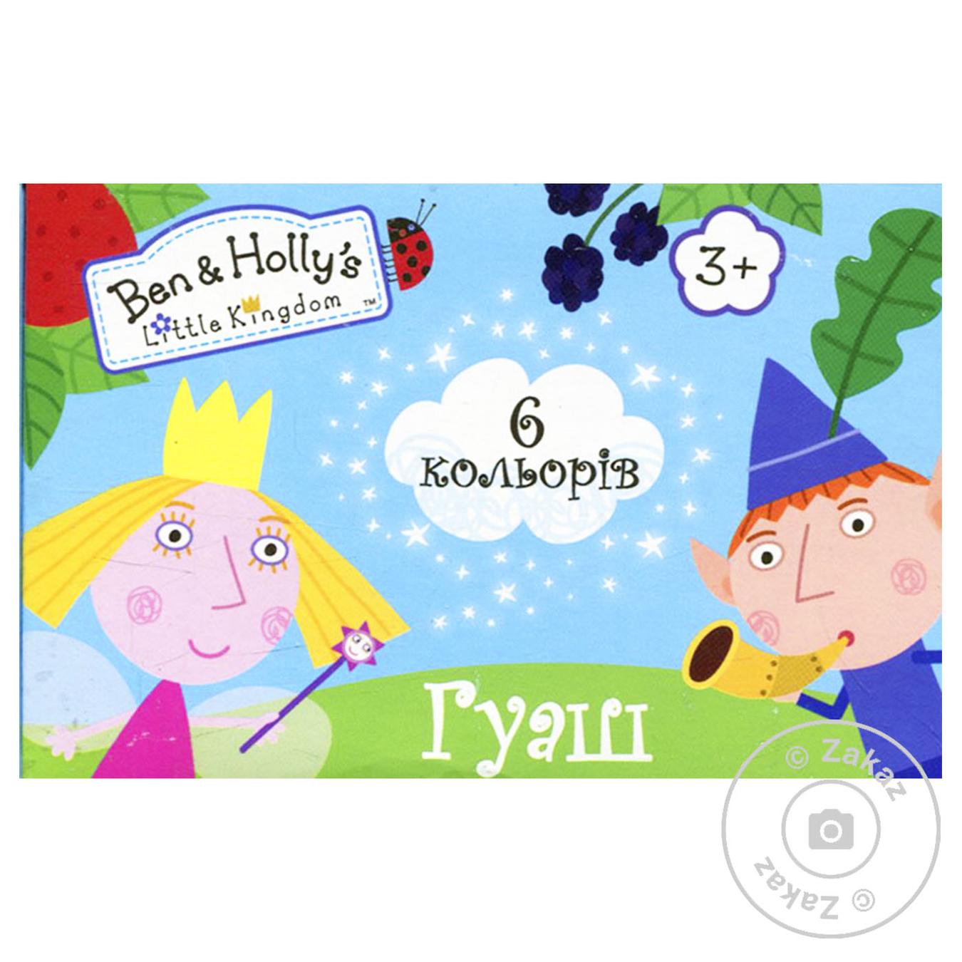 

Гуаш Набір із 6 кольорів.ТМ Ben & Hollys Little Kinadom