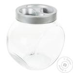 Everglass Sweet Gray Glass Jar With Plastic Lid 1.73l