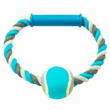 Duvo+ Rope Ring with Ball Toy for Dogs 18cm in Assortment - buy, prices for MasterZoo - photo 3