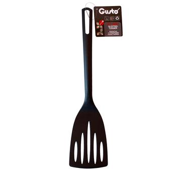 Gusto Black Nylon Spatula with Holes GT-5203