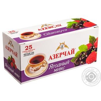 Tea Azerchay with berries black packed 45g - buy, prices for MegaMarket - photo 2