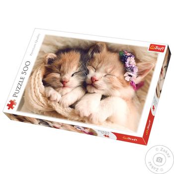 Trefl Sleeping Cats Puzzles 500 elements - buy, prices for COSMOS - photo 1