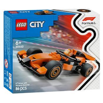 Конструктор Lego City Пилот F1 с автомобилем для гонки команды McLaren - купить, цены на Biotus - фото 1