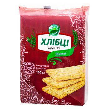 Хлебцы Galleti хрустящие ржаные 100г - купить, цены на Ашан - фото 1