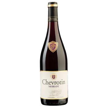 Вино Chevrotin Merlot сухе червоне 0,75л