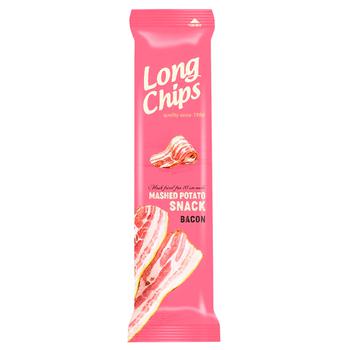 Long Chips Bacon Flavoured Potato Chips 75g - buy, prices for Torba - photo 1