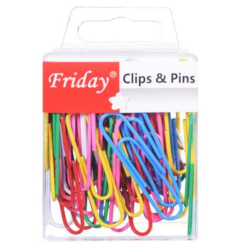 Colored Paper Clips 50mm 40pcs