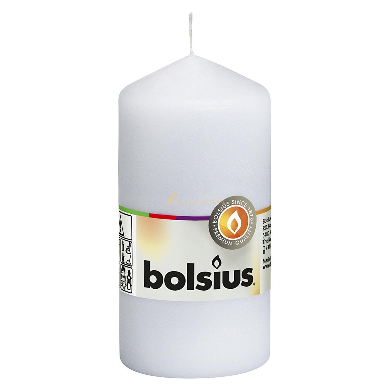 

Свеча Bolsius рустик белая 110/50