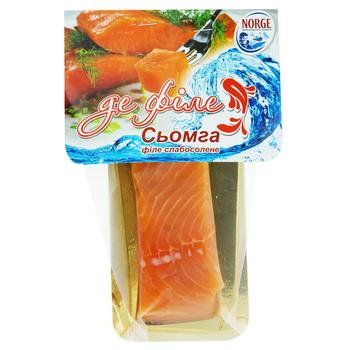 De File Salted Atlantic Salmon Piece 125g - buy, prices for NOVUS - photo 1