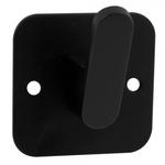 Гачок Trento одинарний квадратний чорний матовий