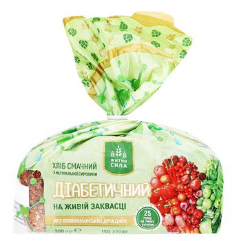 Хліб Житня Сила Діабетичний житньо-пшеничний бездріжджовий 300г