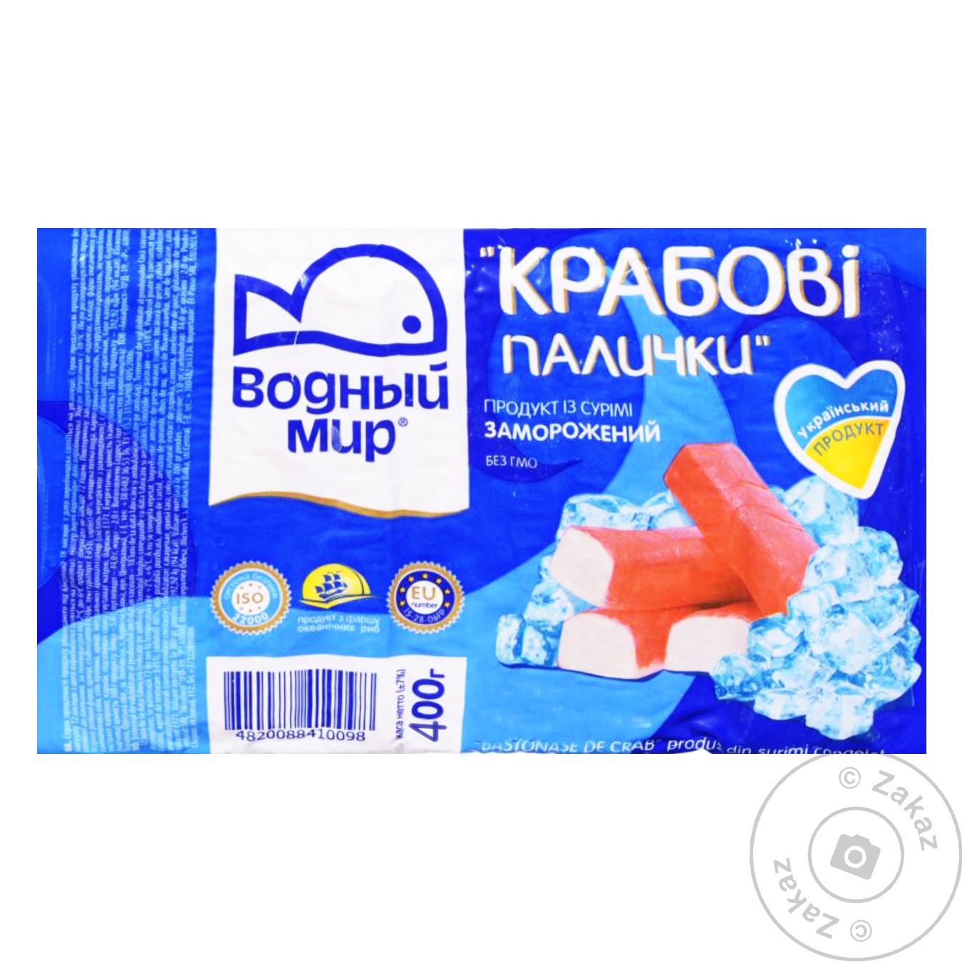 

Палочки крабовые Водный Мир 400г