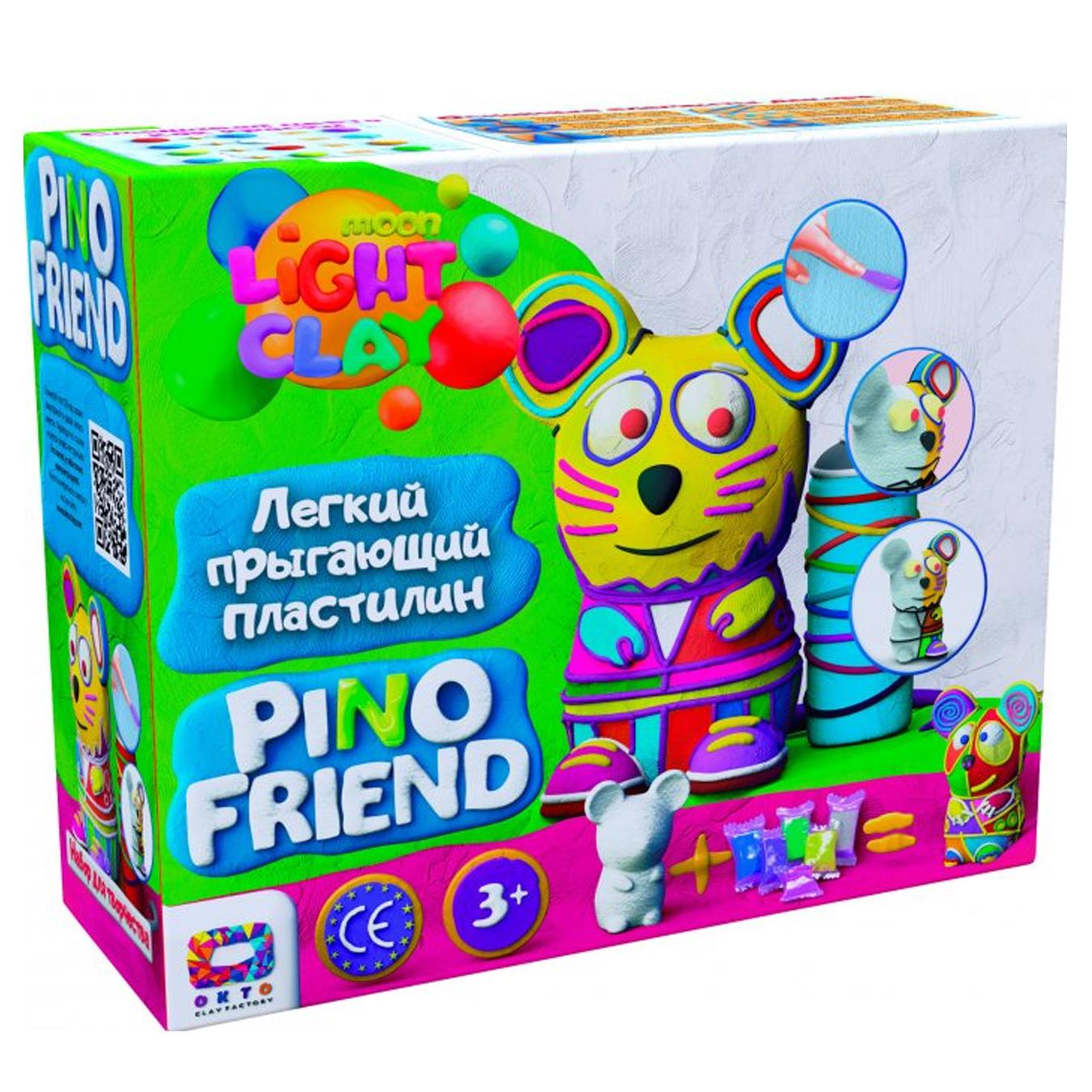 

Набор для творчества Pino Friends Moon Light Clay Томми с легкими пластилином