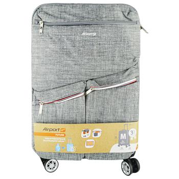 Airport Eco Gray Suitcase on 4 wheels 60cm - buy, prices for - photo 1