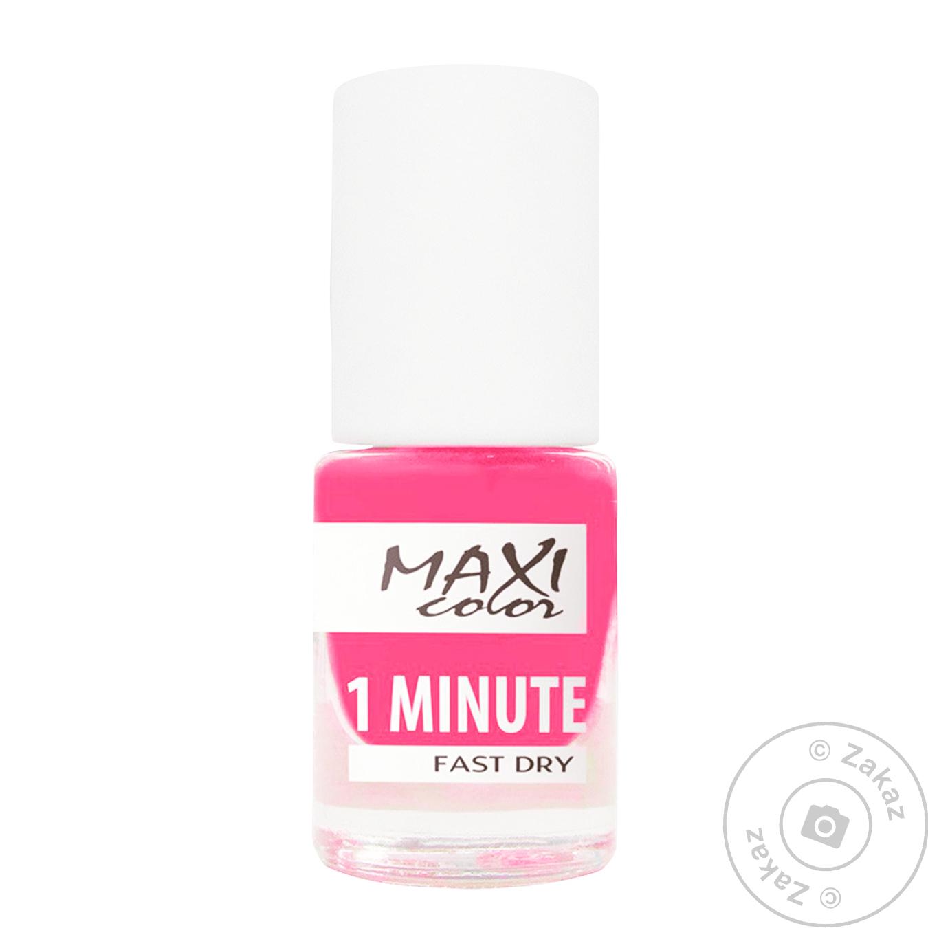 

Лак д/нігтів Maxi color 6 мл One minute 018